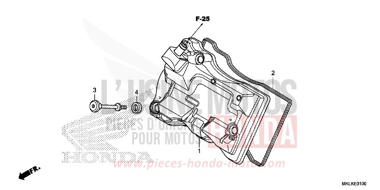 CYLINDER HEAD COVER for NC750S CANDY CHROMOSPHERE RED (R381) from 2019