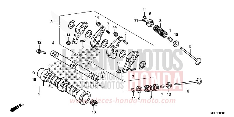 CAMSHAFT/VALVE for NC750S GRAPHITE BLACK (NHB01) from 2014