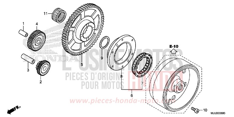 STARTING CLUTCH for NC750S SEAL SILVER METALLIC (NHA14) from 2014