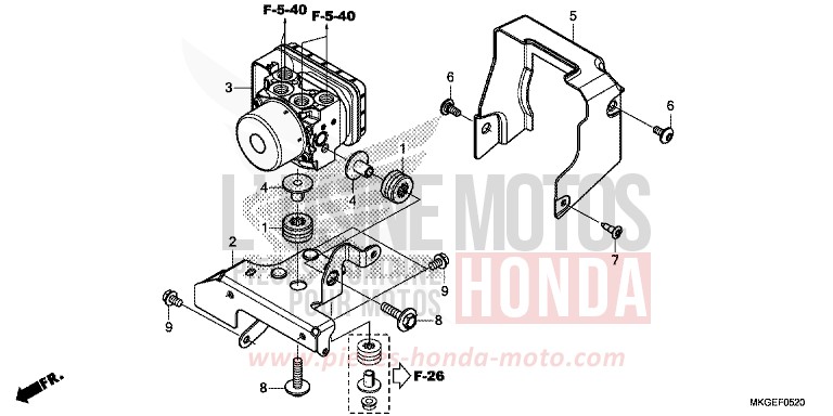ABS MODULATOR for REBEL MAT AXIS GRAY METALLIC (NH303) from 2020