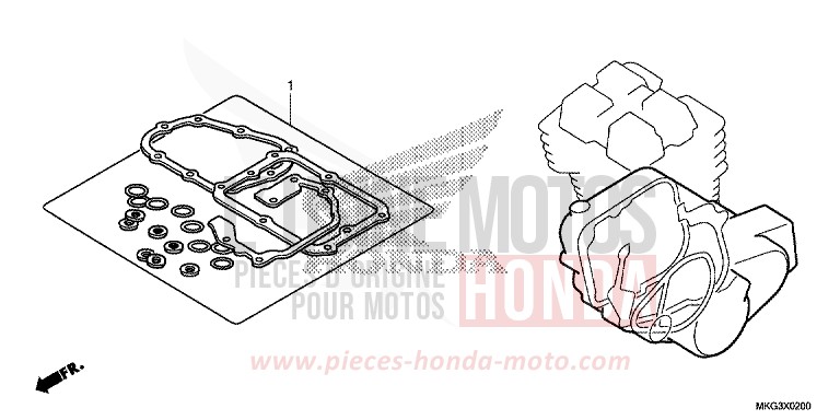 GASKET KIT B for REBEL GRAPHITE BLACK (NHB01) from 2017