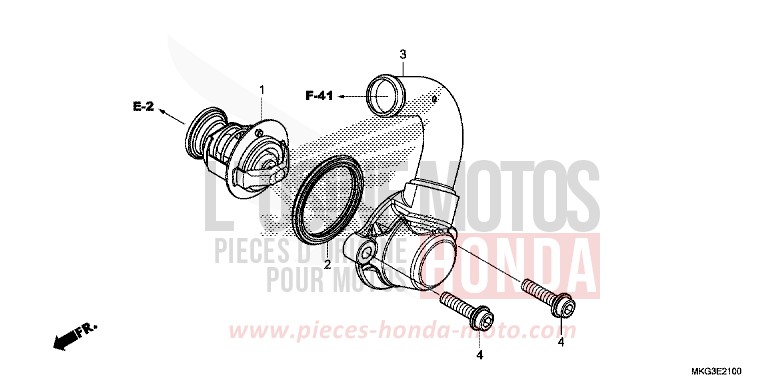 THERMOSTAT for CMX500 MAT ARMORED SILVER METALLIC (NHB89) from 2017