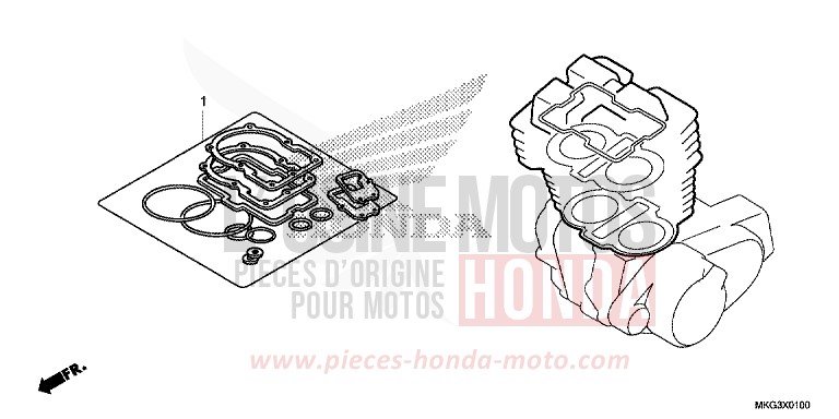GASKET KIT A for REBEL MILLENNIUM RED (R263) from 2017