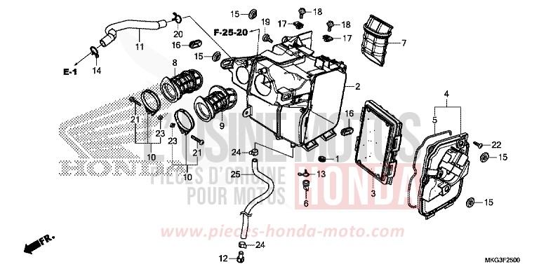 AIR CLEANER for REBEL MILLENNIUM RED (R263) from 2017