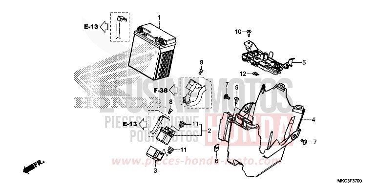 BATTERY for REBEL MILLENNIUM RED (R263) from 2017