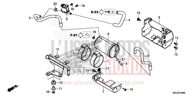 CANISTER for CMX500 MAT AXIS GRAY METALLIC (NH303) from 2019
