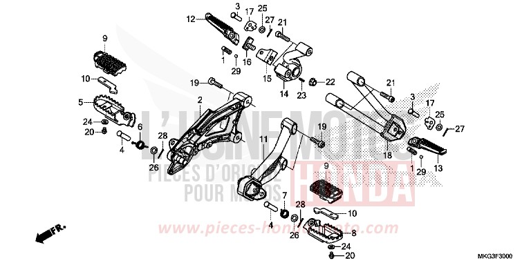 STEP for CMX500 PEARL CADET GRAY (NHB95) from 2019