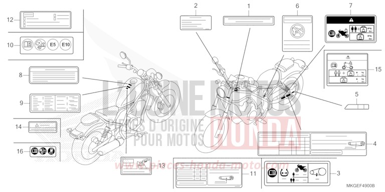 CAUTION LABEL for CMX500 MAT AXIS GRAY METALLIC (NH303) from 2020