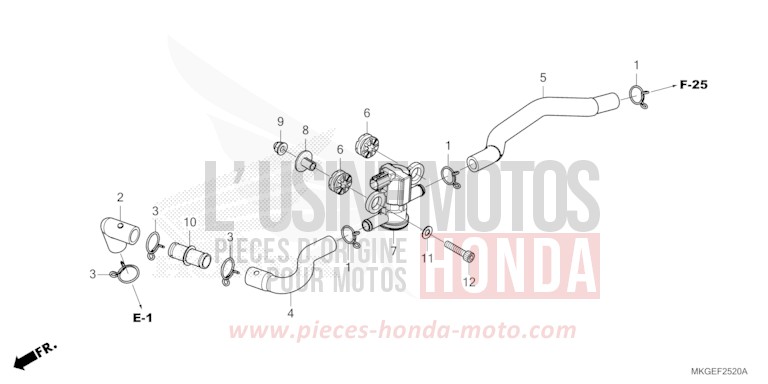 AIR INJECTION SOLENOID VALVE for REBEL MAT JEANS BLUE MATALLIC (PB417) from 2020