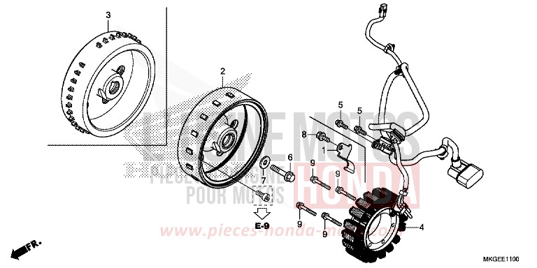 GENERATOR for CMX500 GRAPHITE BLACK (NHB01) from 2022