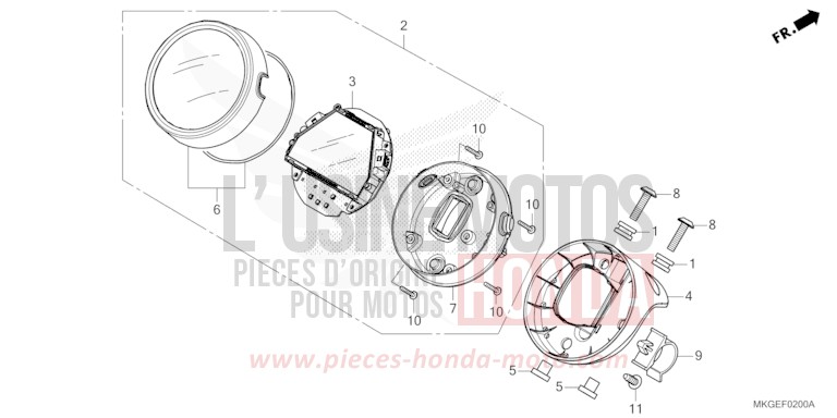 METER for CMX500 GRAPHITE BLACK (NHB01) from 2022