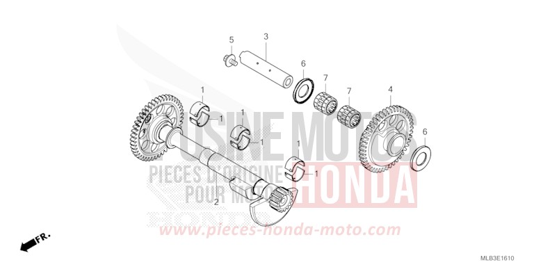 ARBRE DE BALANCIER for CB750A GRAPHITE BLACK (NHB01) from 2023