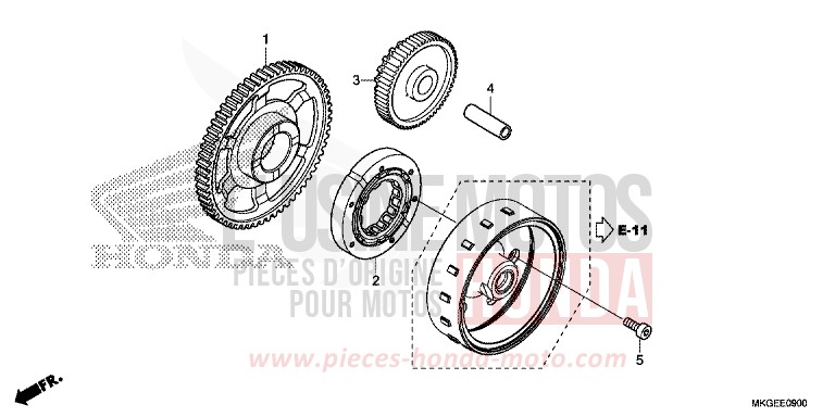 STARTING CLUTCH for REBEL MAT JEANS BLUE MATALLIC (PB417) from 2022