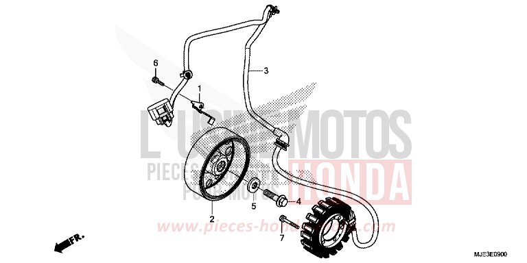 GENERATORE per CBR650F MILLENNIUM RED (R263) del 2017