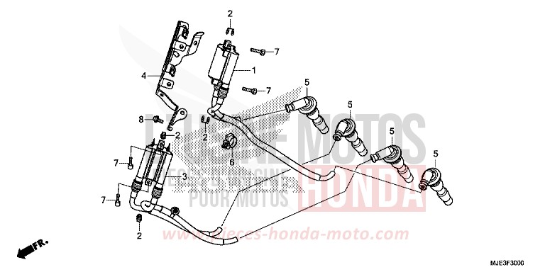 IGNITION COIL for CBR650F PEARL METALLOID WHITE (NHA96) from 2017