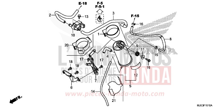 CANISTER for CBR650F SWORD SILVER METALLIC (NHA95) from 2017