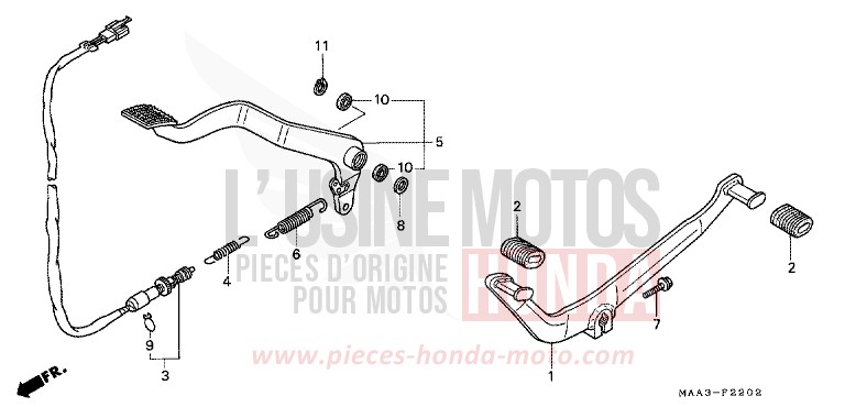 PEDAL (VT1100C2) for   from 