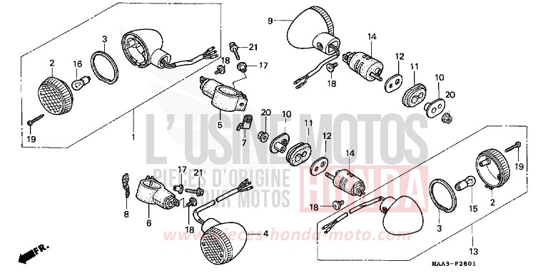 BLINKER (VT1100CV/CW/C2) for   from 