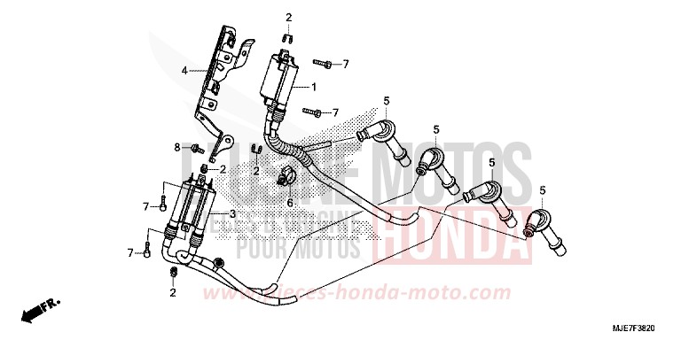 IGNITION COIL for CBR650F MAT GUNPOWDER BLACK METALLIC (NH436) from 2018