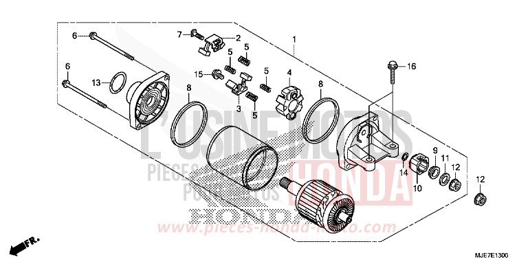 STARTING MOTOR for CBR650F PEARL METALLOID WHITE (NHA96) from 2018