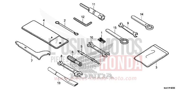 TOOL for CBR650F SWORD SILVER METALLIC (NHA95) from 2018
