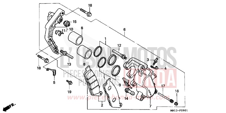 VORDERRAD-BREMSSATTEL for   from 