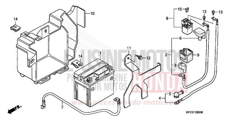 BATTERIE (XL125V1/2/3/4/5/6) for   from 