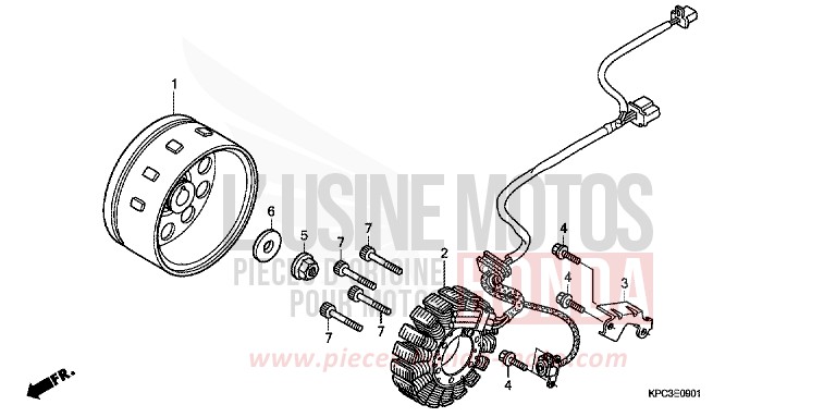 GENERATOR (XL125V7/8) for   from 