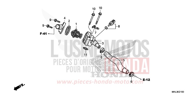 THERMOSTAT for NC750X MAT PEARL GLARE WHITE (NHB54) from 2019