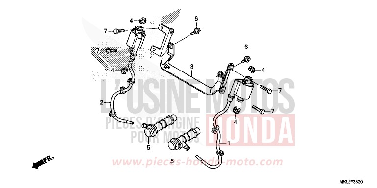 IGNITION COIL for NC750X CANDY CHROMOSPHERE RED (R381) from 2020