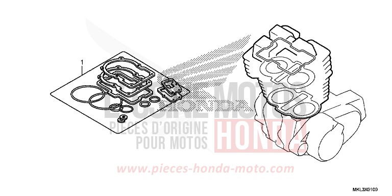 GASKET KIT A for NC750X GLINT WAVE BLUE METALLIC (B197) from 2020