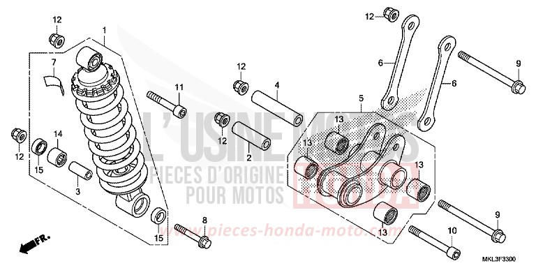 REAR CUSHION for NC750X PEARL GLARE WHITE (NHB53) from 2020