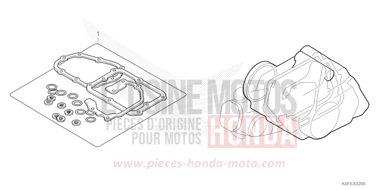 GASKET KIT B for Monkey PEARL SHINING BLACK (NHB98) from 2022
