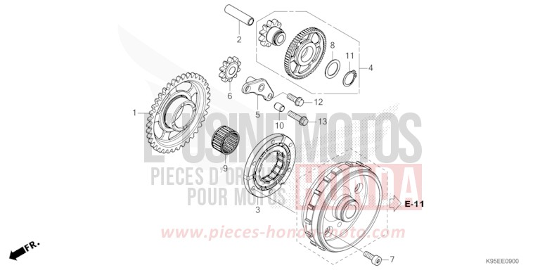 STARTING CLUTCH for CRF250R EXTREME RED (R292) from 2023