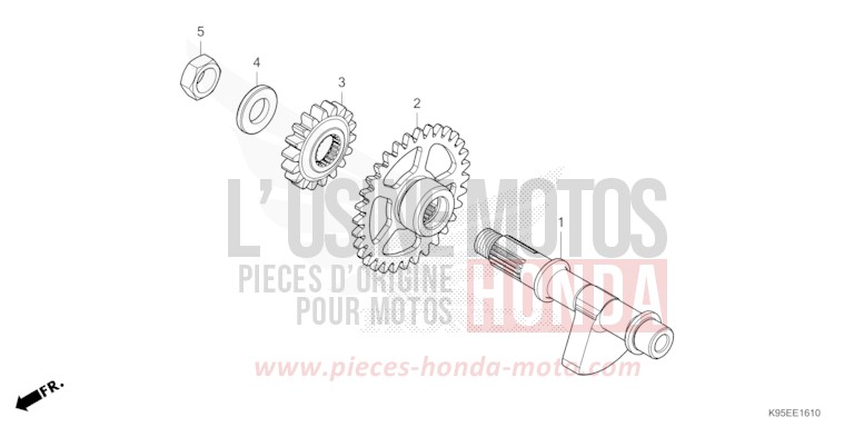 BILANCIERE per CRF250R EXTREME RED (R292) del 2023