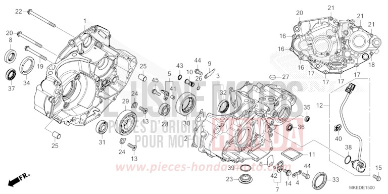 CRANKCASE for CRF450R EXTREME RED (R292) from 2023