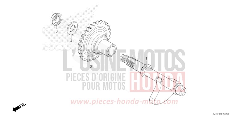 BILANCIERE per CRF450R EXTREME RED (R292) del 2023