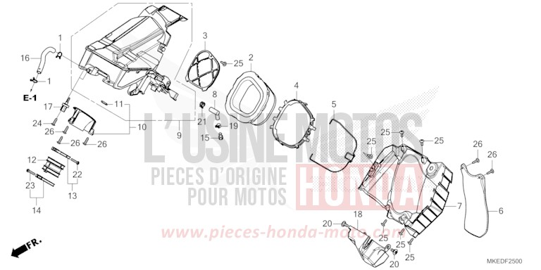 AIR CLEANER for CRF450R EXTREME RED (R292) from 2023