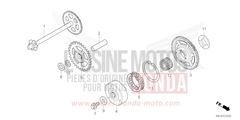 STARTING CLUTCH for CB1000R MAT JEANS BLUE MATALLIC (PB417) from 2023