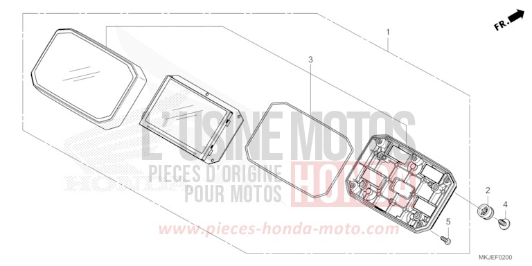 METER for CB1000R MAT JEANS BLUE MATALLIC (PB417) from 2023