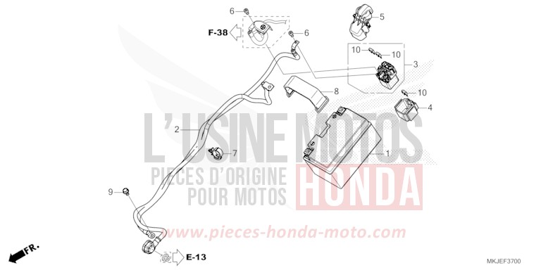 BATTERY for CB1000R BORDEAUX RED METALLIC (R337) from 2023