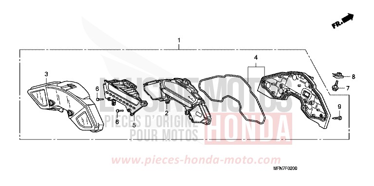 METER for CB1000R PEARL COOL WHITE (NHA16) from 2011