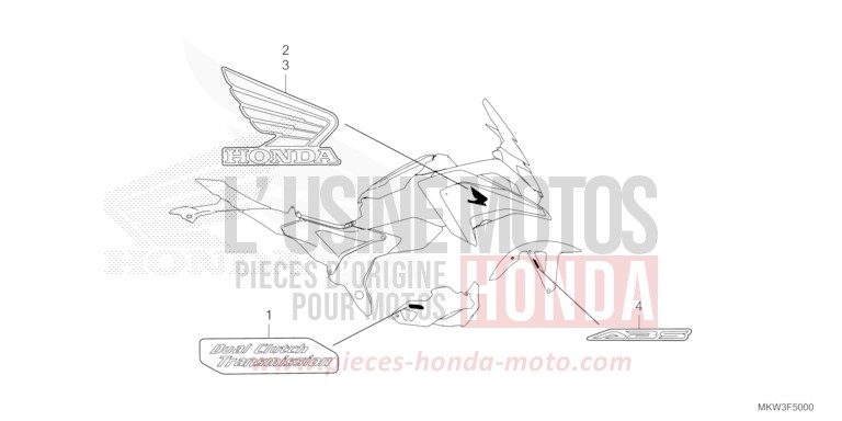 MARQUE for NC750X MAT BALLISTIC BLACK METALLIC (NHA86) from 2023