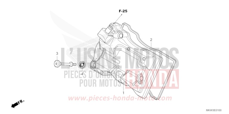 CYLINDER HEAD COVER for NC750X MAT BALLISTIC BLACK METALLIC (NHA86) from 2023