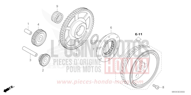 STARTING CLUTCH for NC750X MAT BALLISTIC BLACK METALLIC (NHA86) from 2023