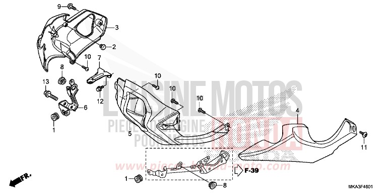 PANNEAU INFERIEUR (NC750XD) for   from 