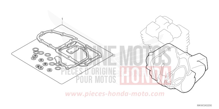 GASKET KIT B for NC750XD PEARL DEEP MUD GRAY (NHC47) from 2023
