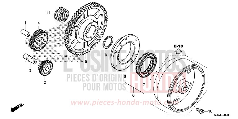 STARTING CLUTCH for NC750X CANDY ARCADIAN RED (R305) from 2014