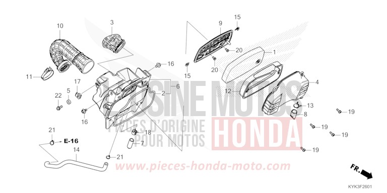 AIR CLEANER (CRF110FK/L/M/N) for CRF110F EXTREME RED (R292) from 2019