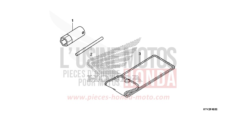 ATTREZZI per CRF110F EXTREME RED (R292) del 2019